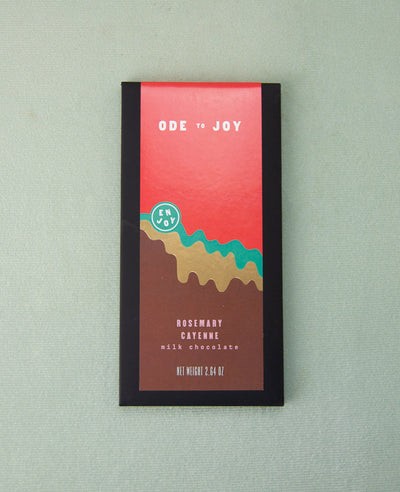 Ode to Joy Chocolate, Rosemary Cayenne Milk Chocolate