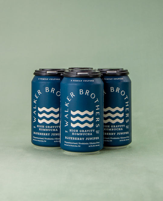 Walker Brothers Hard Kombucha, Blueberry Juniper
