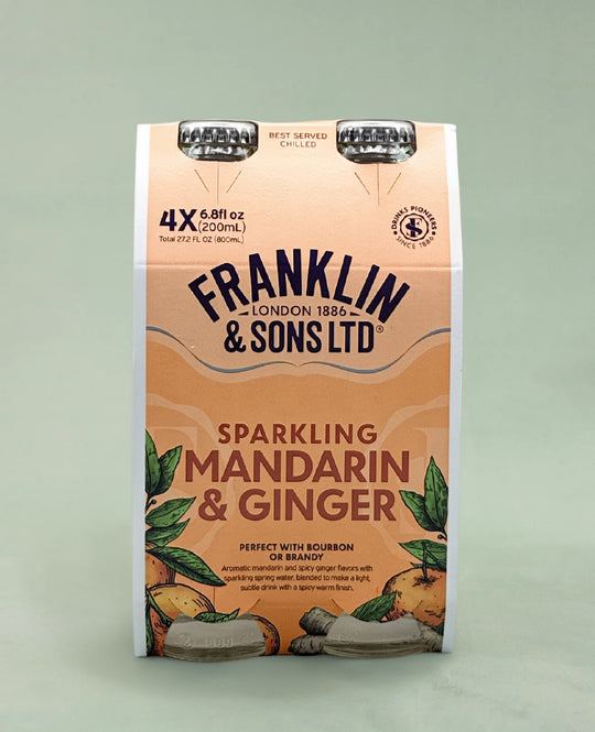 Franklin & Sons, Sparkling Mandarin & Ginger 4pk