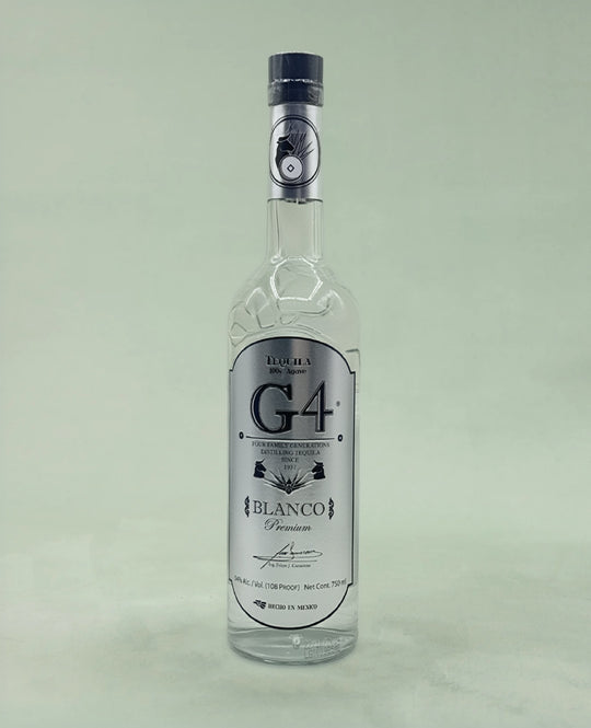 G4 Tequila, 108 Proof Blanco