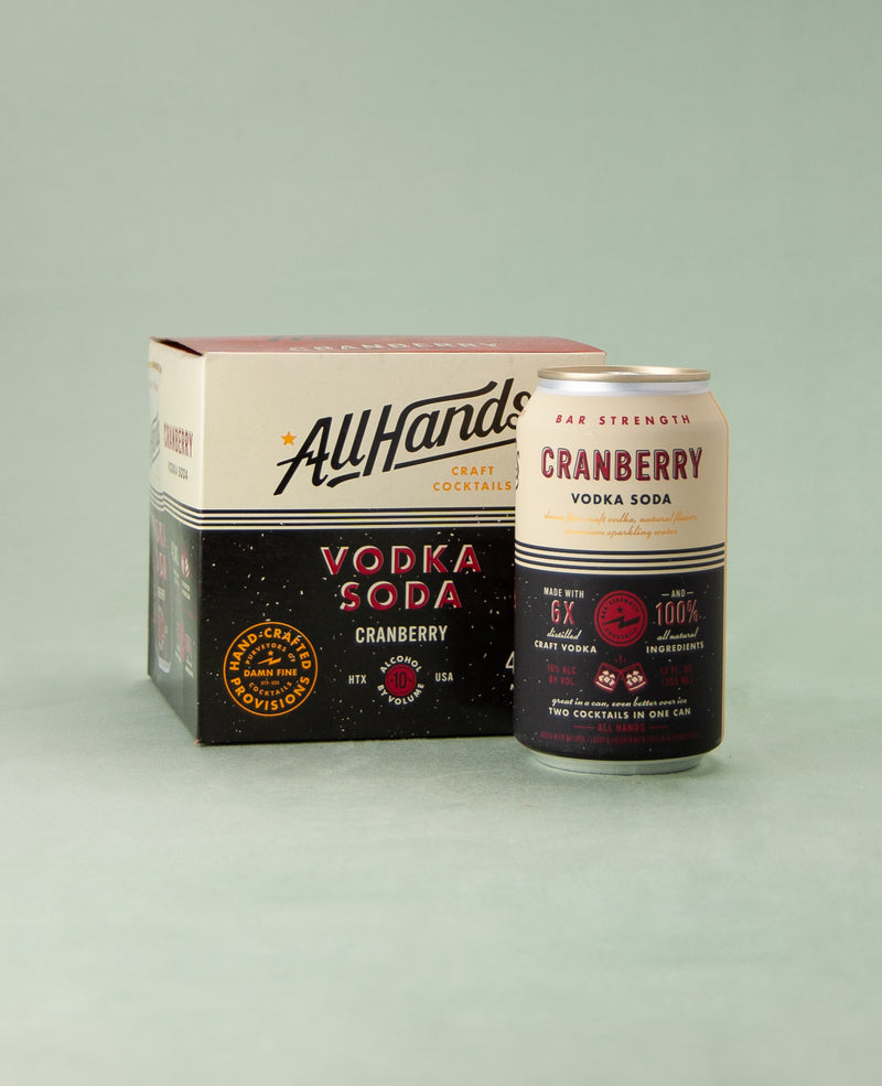 All Hands Canned Cocktails, Cranberry