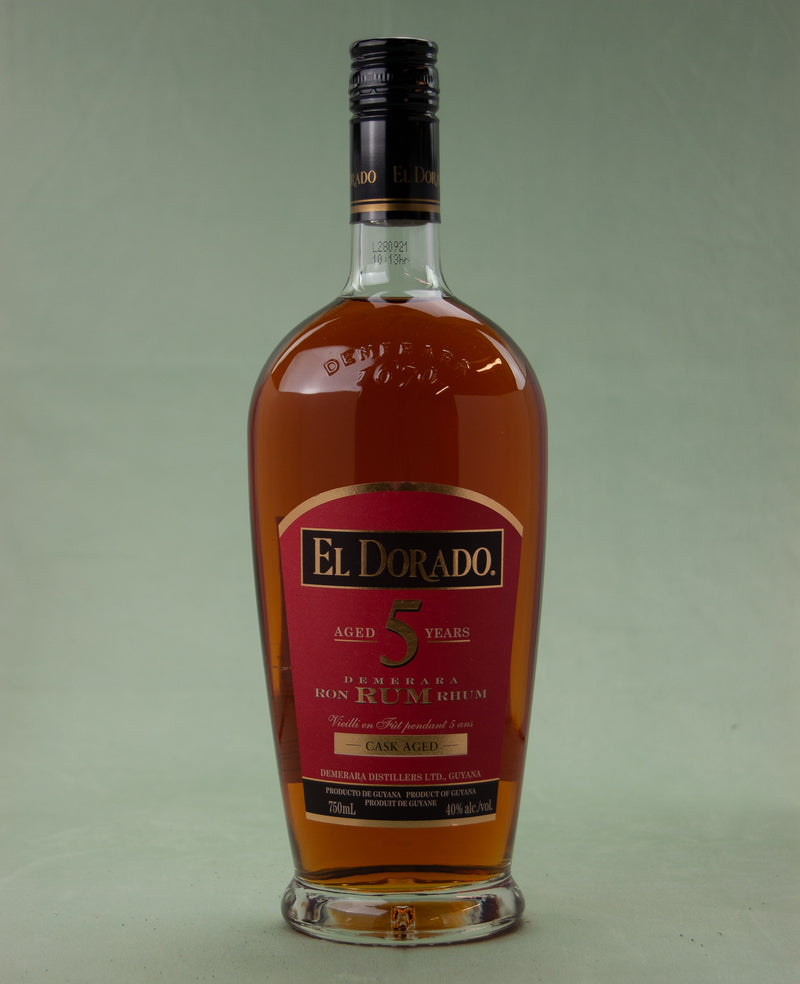 El Dorado Rum, 5 Year Old Cask Aged Demerara Rum