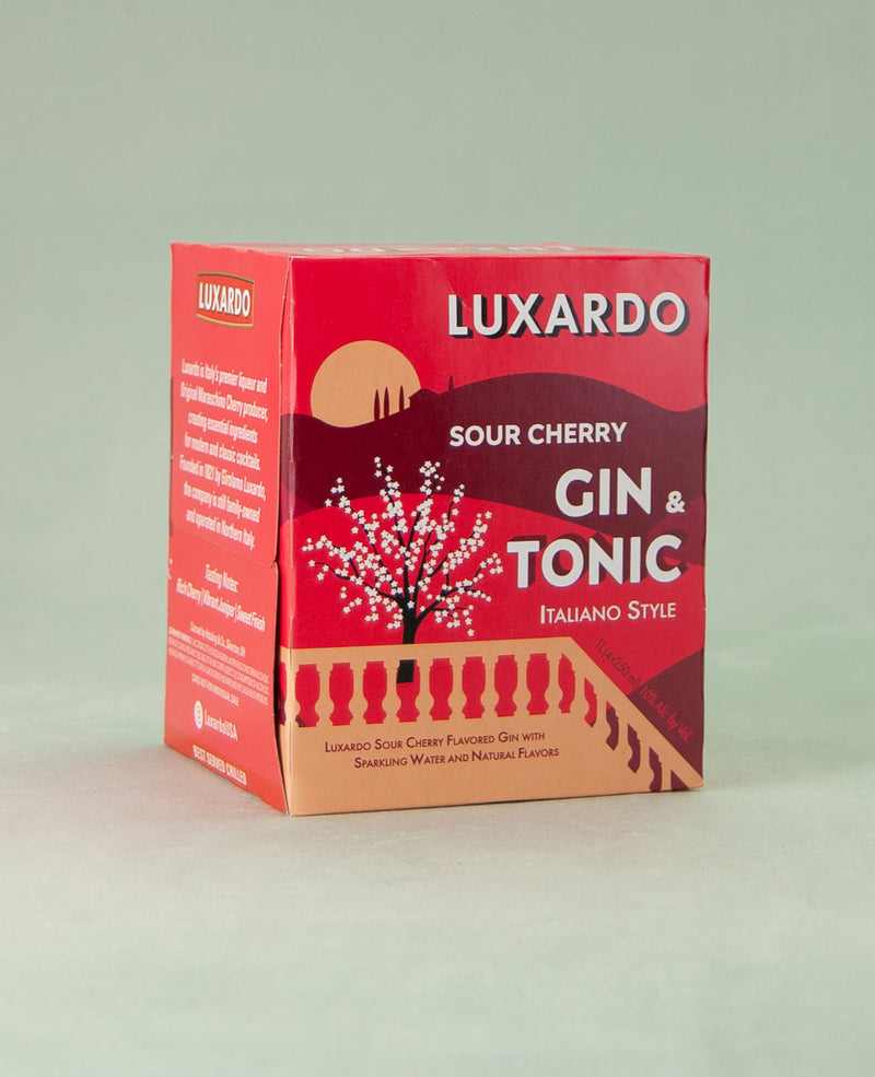 Luxardo RTD, Sour Cherry Gin & Tonic